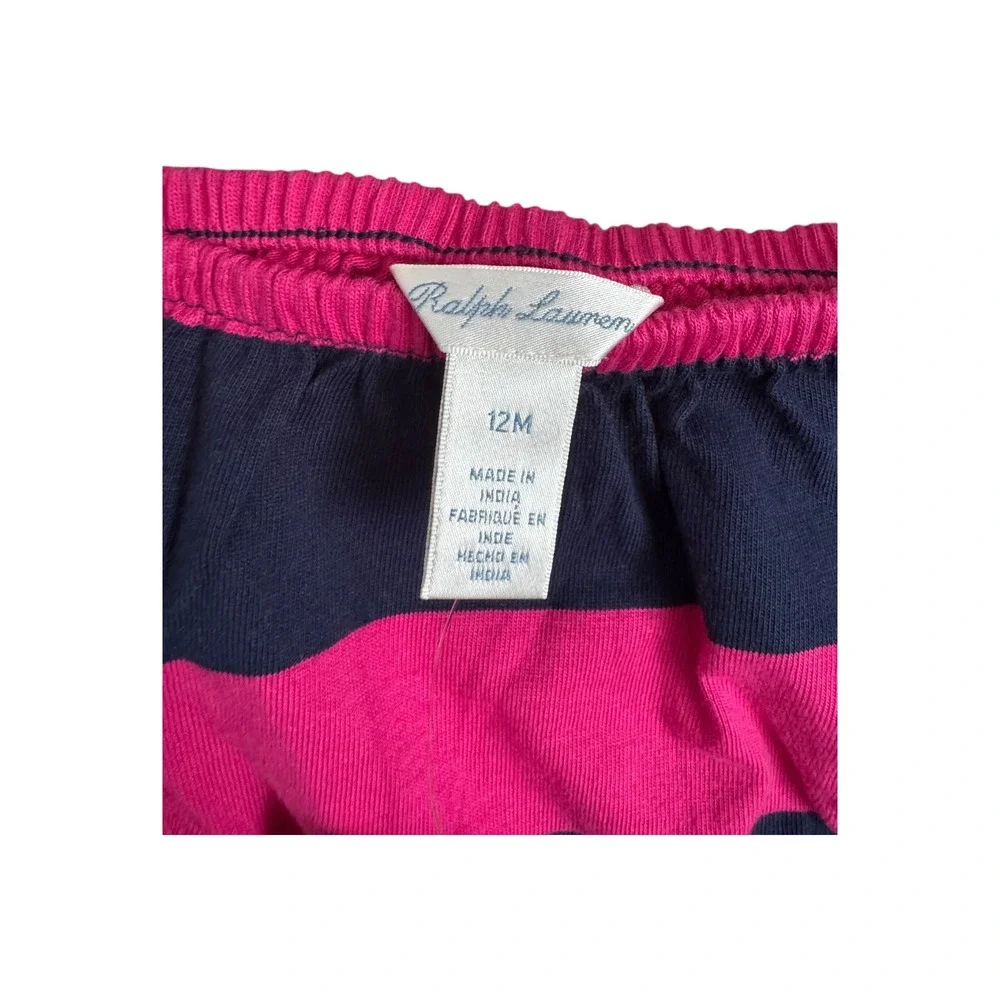 Ralph Lauren Baby Girls 2 Bloomers Diaper Cover Christmas Plaid Pink‎ Navy NEW